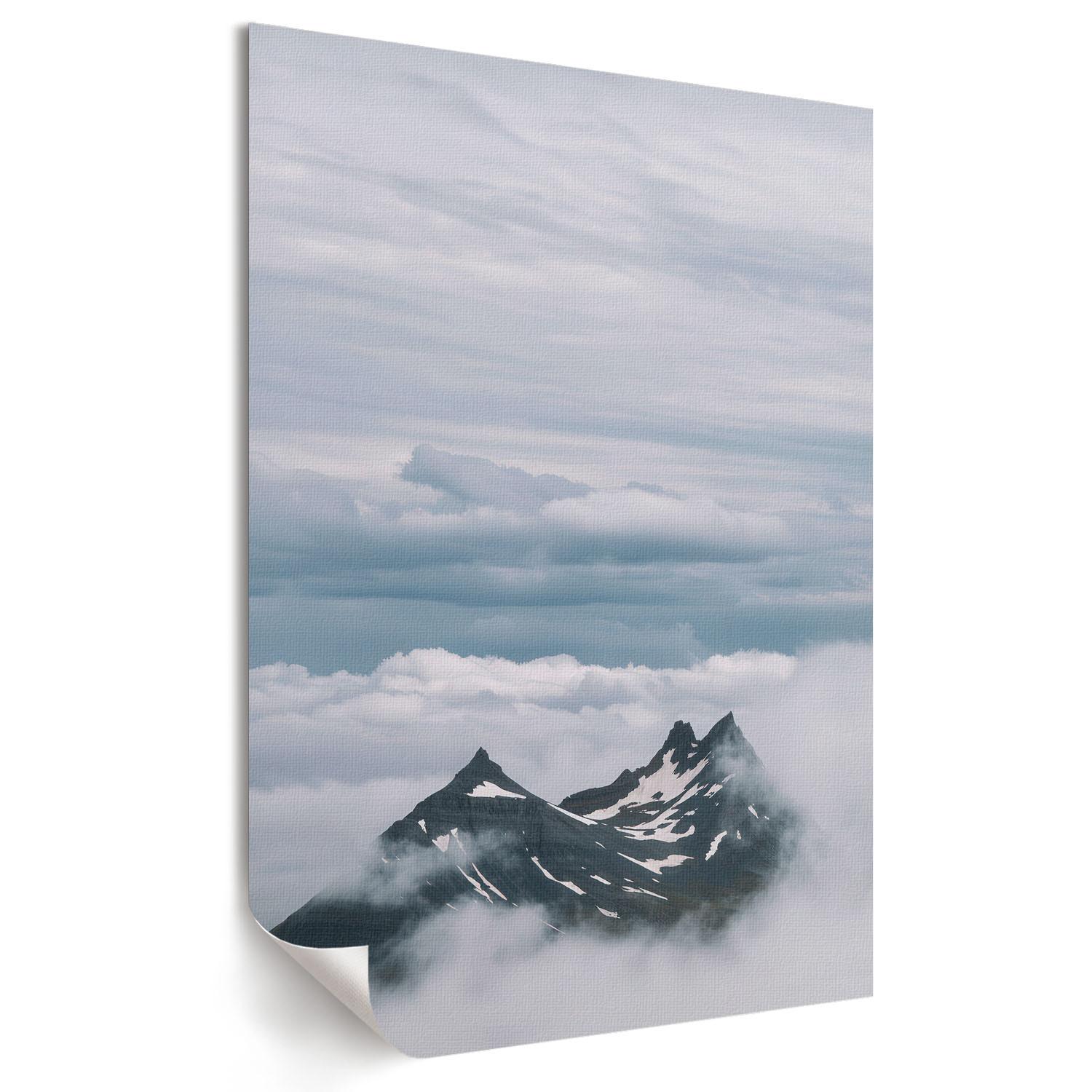 POSTER - 29x42 cm - Lunori - Bergpanorama - Grau, Textil (29/42/0.1cm) - TULUP