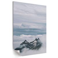 POSTER - 59x84 cm - Lunori - Bergpanorama - Grau, Textil (59/84/0.1cm) - TULUP