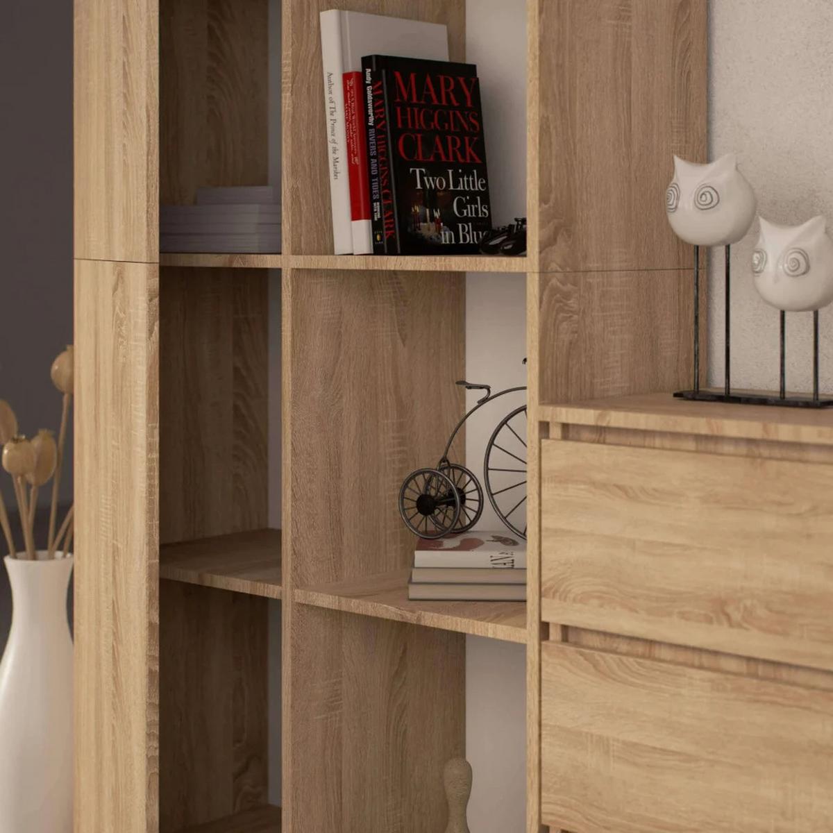 STANDREGAL Eiche Sonoma 180/80/35 - Sonoma Eiche, Holzwerkstoff (80/180/35cm) - RAUMHIRSCH FURNITURE