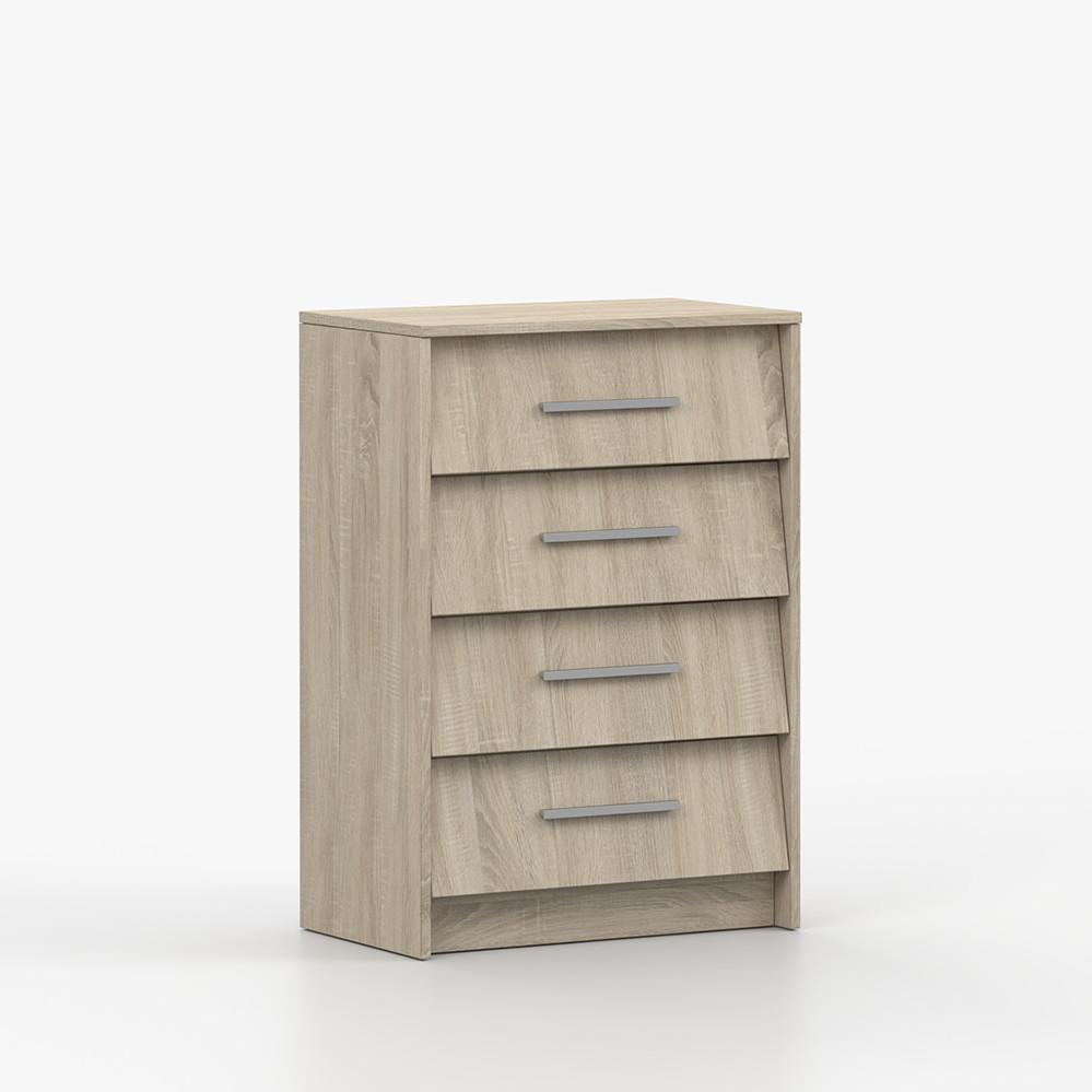 SCHUHSCHRANK 01 60 cm, 60/86/36, 4 Schubladen , Sonoma Eiche - Sonoma Eiche, Holzwerkstoff (60/86/36cm) - imoebel24