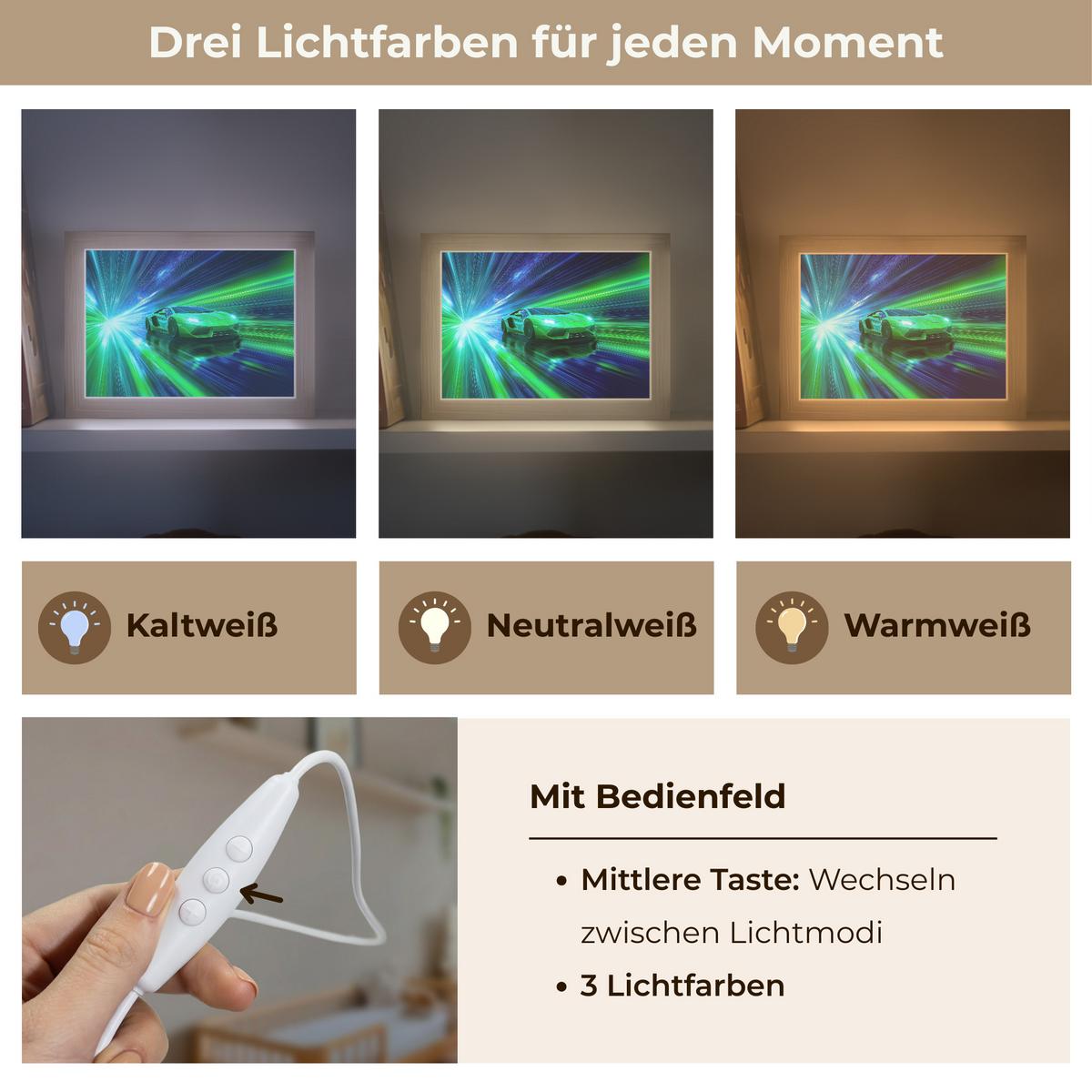 NACHTTISCHLAMPE Geschwindigkeit - Leicht - Sportwagen - Grün 20x15 cm - Grün, Holzwerkstoff (8/20/15cm) - OnlyWow