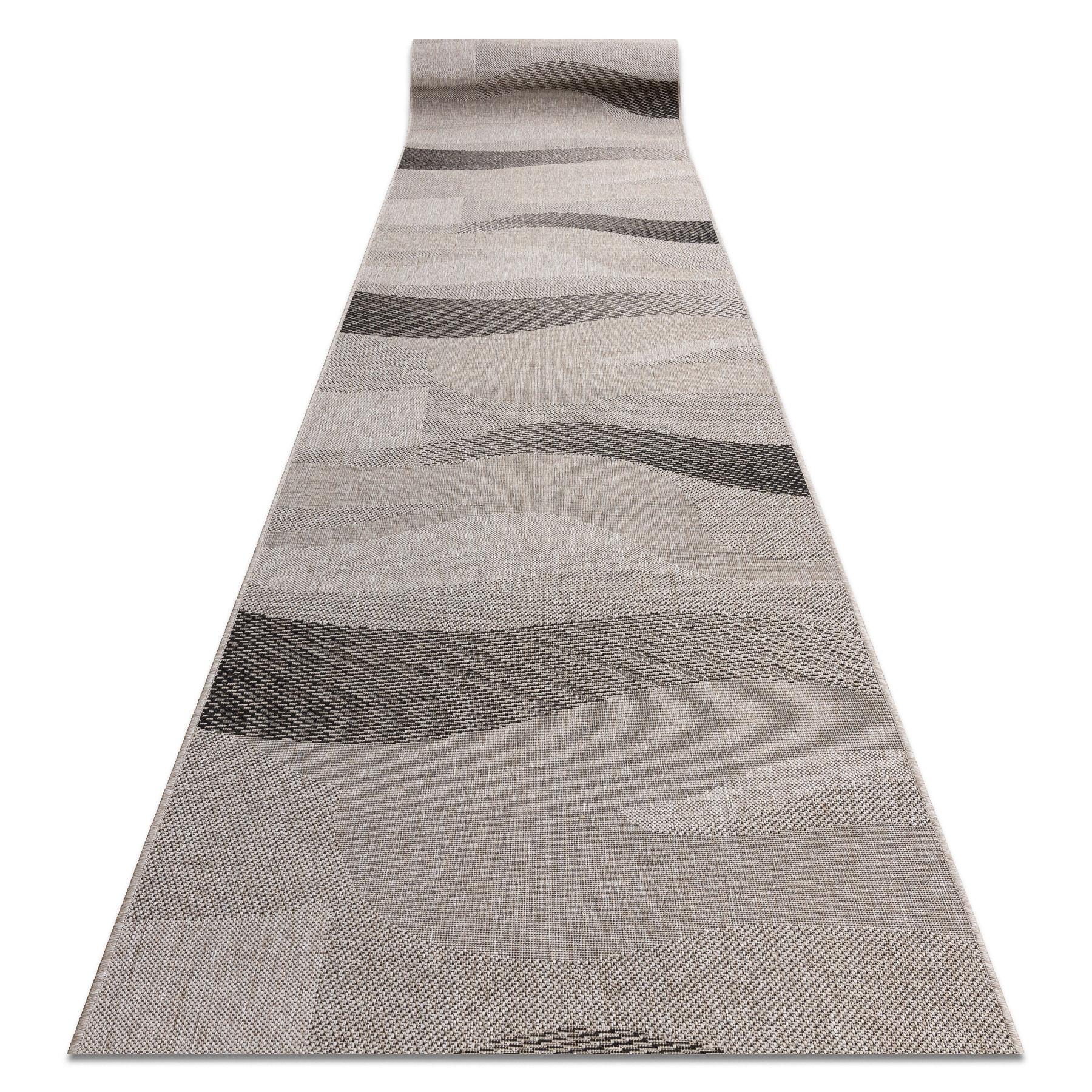 LÄUFER SIZAL FLOORLUX 80/100 cm - Silberfarben, Textil (80/100cm) - rugsX