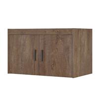 AUFSATZSCHRANK Storicos Eiche Lefkas 89,7/55/53 cm - 2T Modern - Braun, Holzwerkstoff/Kunststoff (89.7/55/53cm) - AX Living