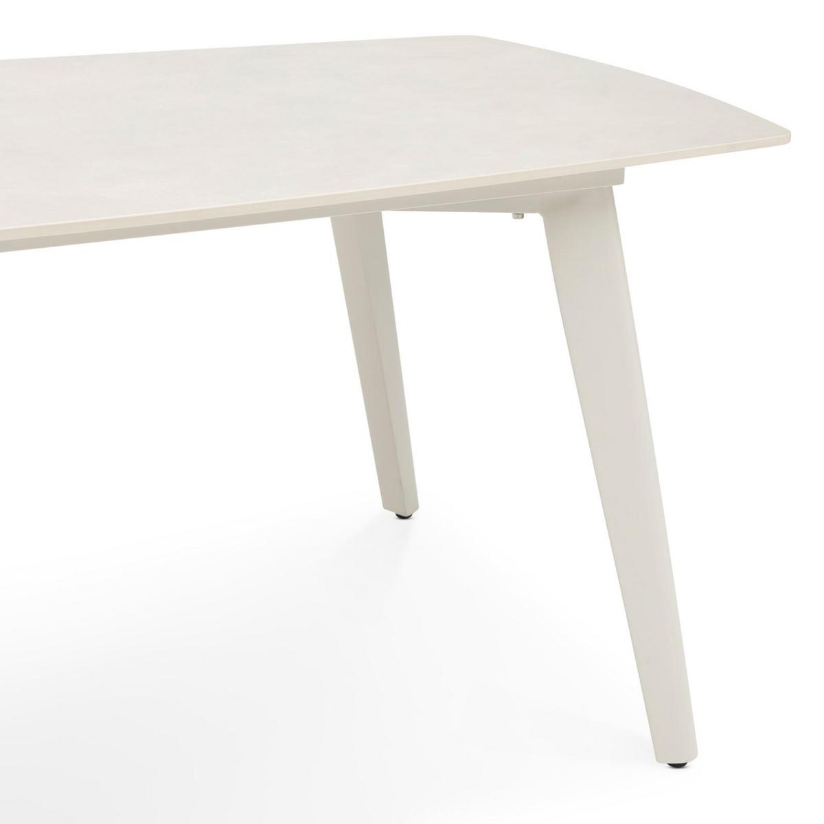 GARTENTISCH MEZA - Creme, Metall (90/180/75cm) - IDIMEX