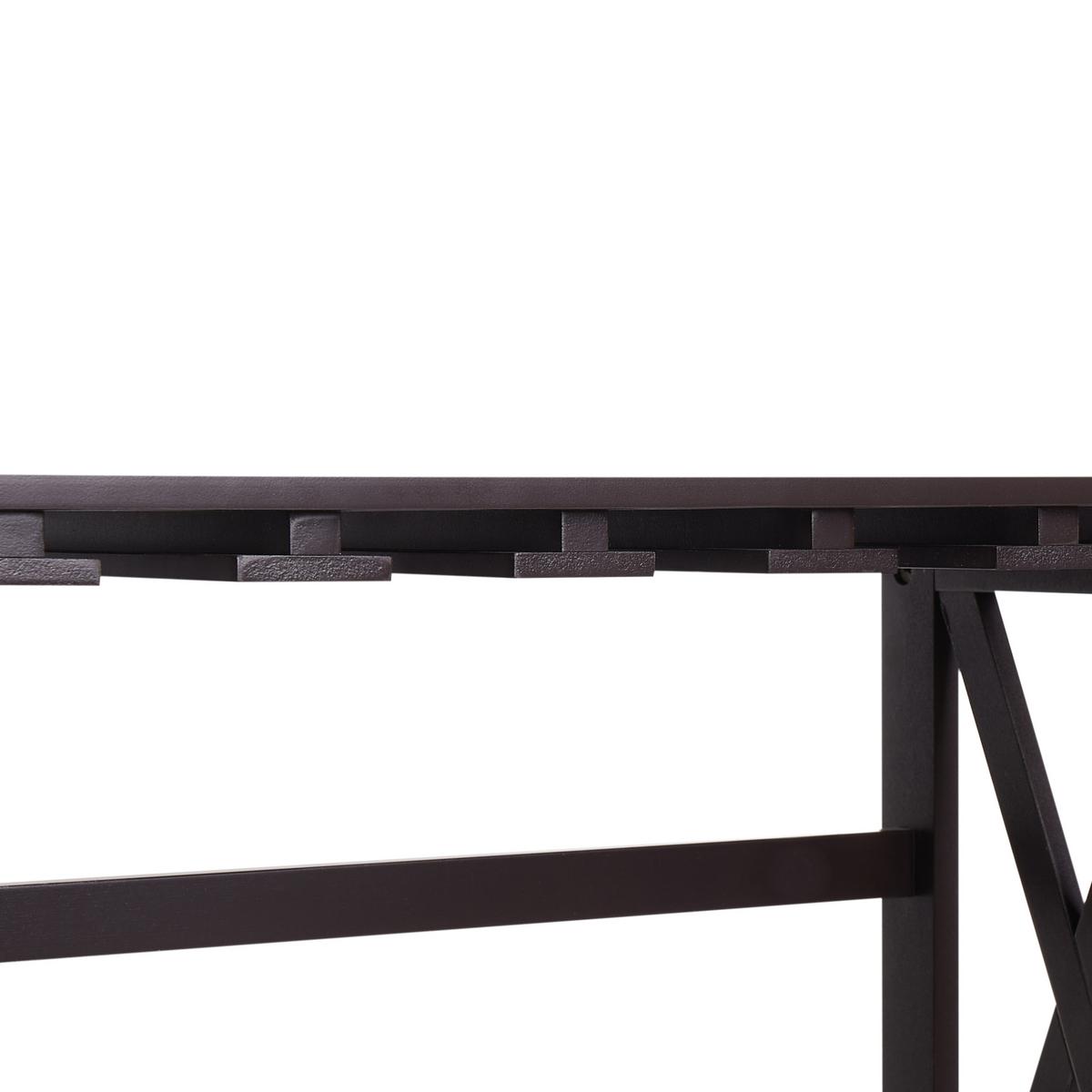 WEINREGAL Schwarz Rothesay - Schwarz, Holzwerkstoff (73/90/29cm) - Beliani