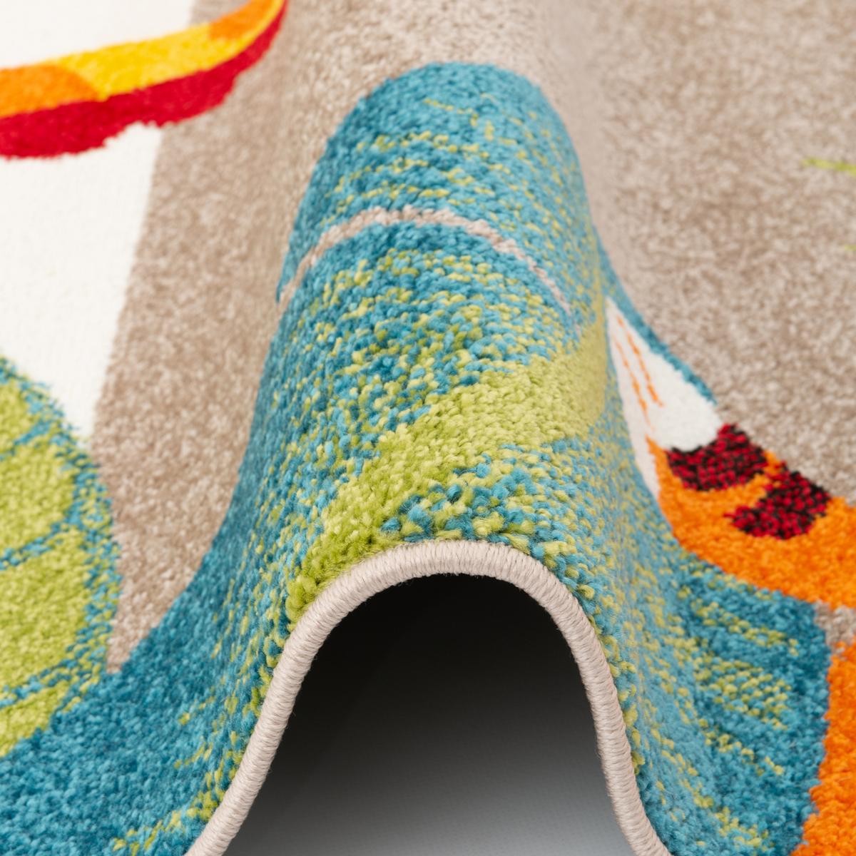 KINDER TEPPICH SOFTSTAR KIDS TIERWELT - Multicolor, Textil (140/200cm) - Pergamon