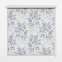 INNENROLLO - Fensterrollo - Rollo - 60x40 cm - Blumen - Blau, Kunststoff (60/140/0.5cm) - TULUP