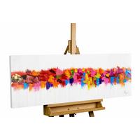 ÖLGEMÄLDE 120/40 cm - Beige/Gelb, Holz/Textil (120/40cm) - KUNSTLOFT