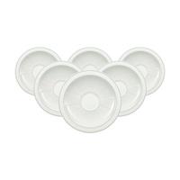 KAFFEEUNTERTASSEN Gray Pearl weiß ø 16 cm 6er Set - Weiß, Keramik (16cm) - Villeroy & Boch