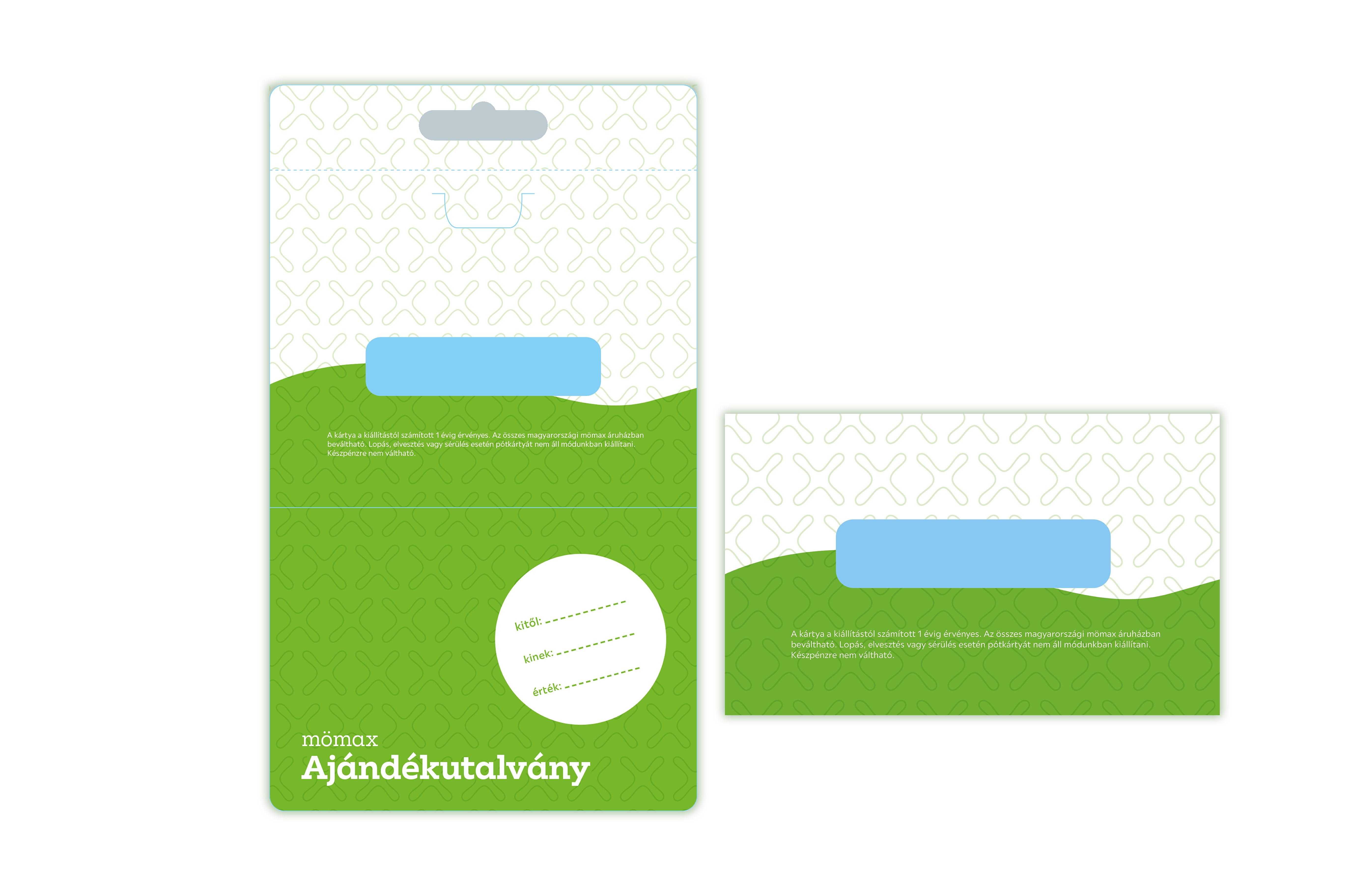 Mömax ajándékkártya minta