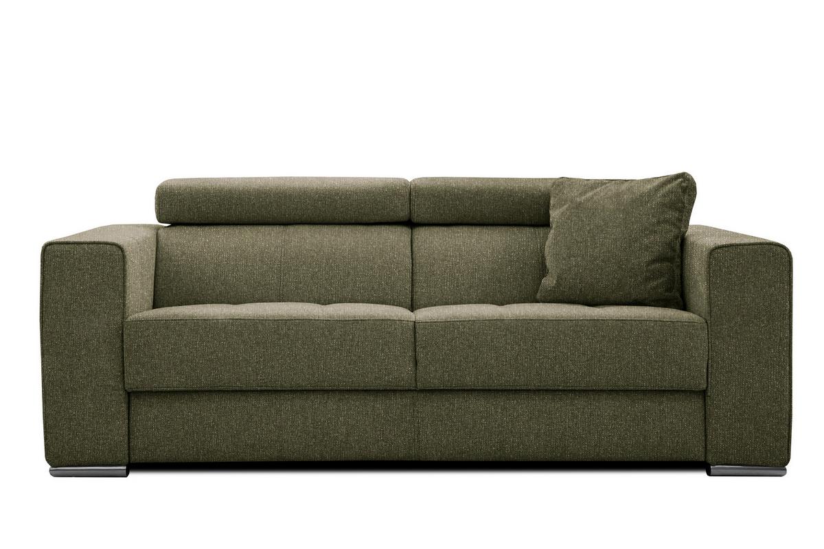 SOFA QUARTZ 3-Sitzer, olivgrün - Olivgrün, Holzwerkstoff/Textil (202/80/102cm) - Wozimo