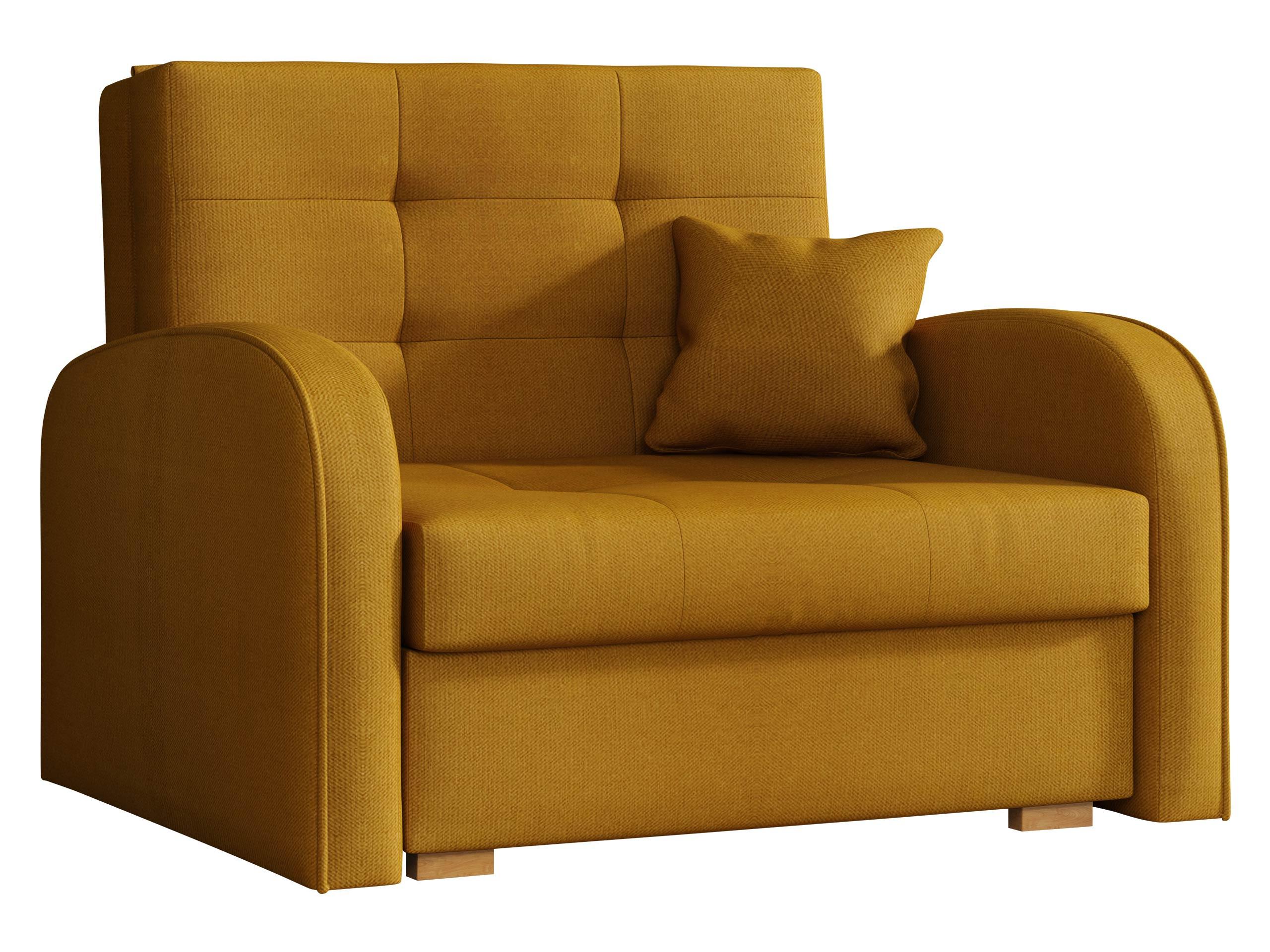 SCHLAFSOFA Viva Gold I - Dunkelgelb/Braun, Holz/Textil (103/85/98cm) - MIRJAN24
