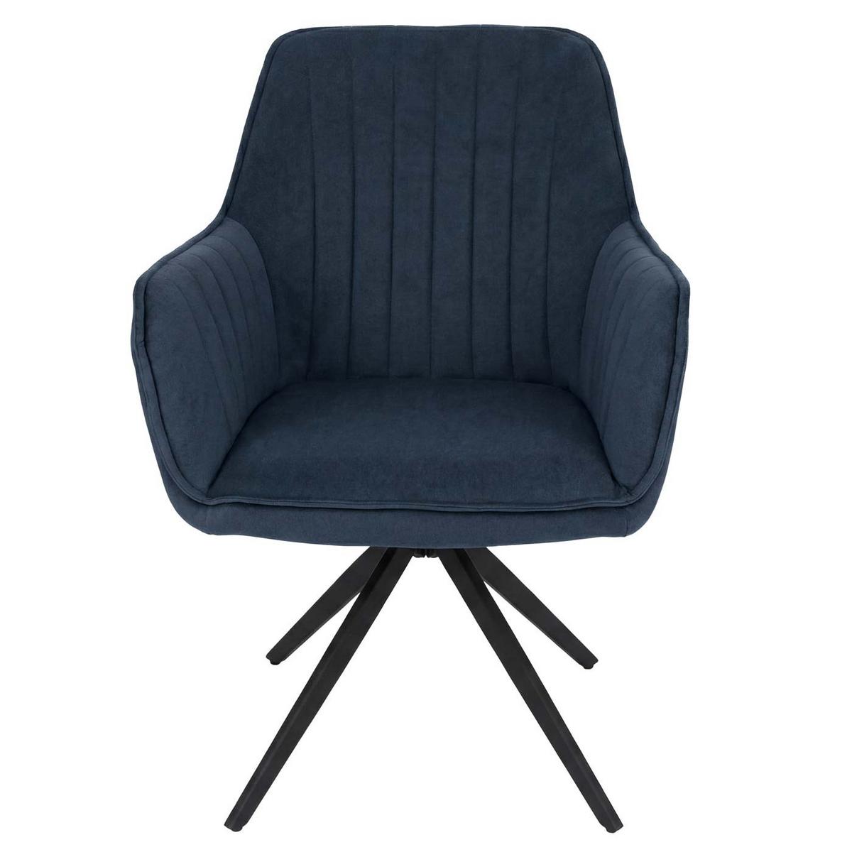 ESSZIMMERSTUHL Blau 2er-Set - Blau, Textil (60/87/68cm) - MCW