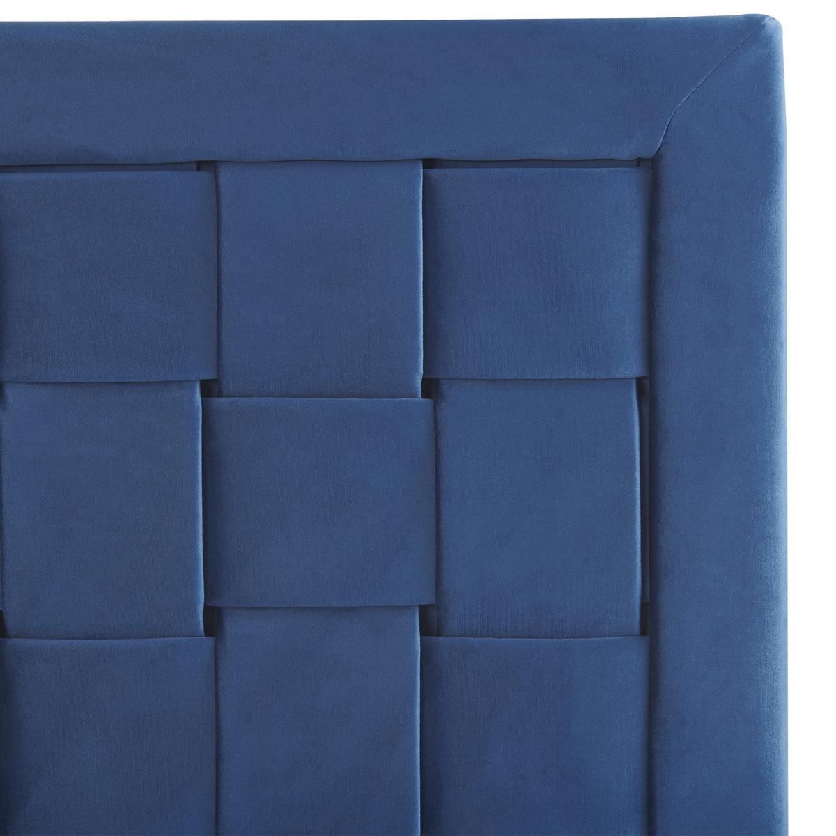 DOPPELBETT 140/200cm Marineblau Limoux - Blau, Textil (140/200cm) - Beliani