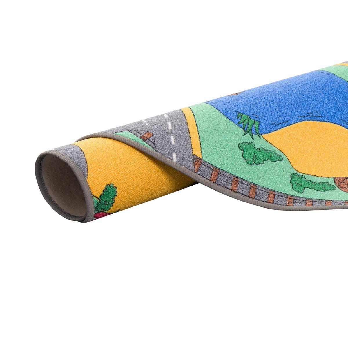 STRASSENTEPPICH RUND - Grün, Textil (160/160cm) - Snapstyle
