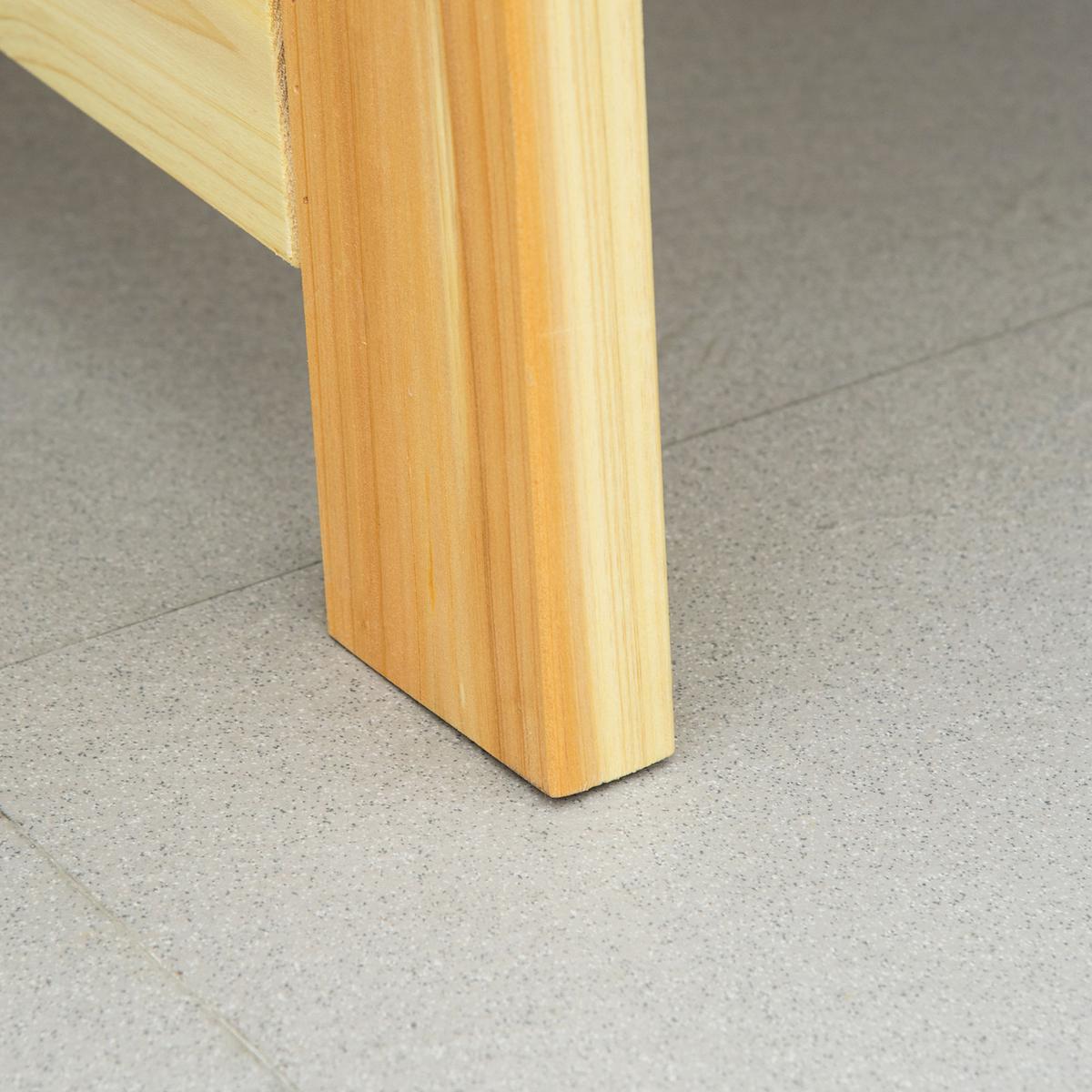 PARKBANK, 2-Sitzer, 116 x 56 x 80 cm, Massivholz, Naturholz - Eukalyptusholzfarben, Holz (56/80/116cm) - Outsunny