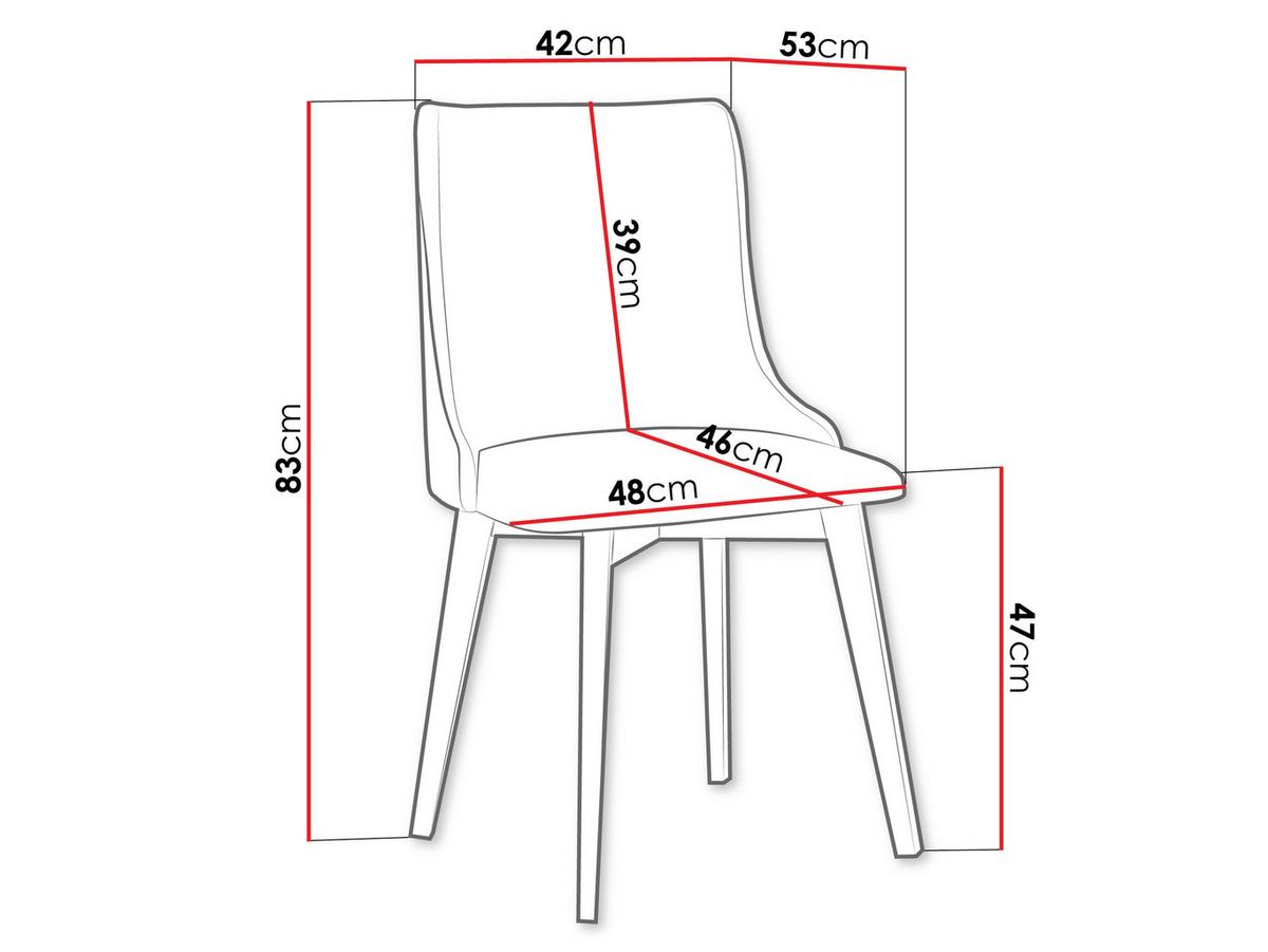 ESSZIMMERSTUHL Monti V Pik Muschel - Hellgrau/Weiß, Holz/Textil (48/83/53cm) - MIRJAN24