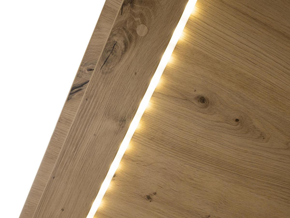 SCHRANKBETT Bed-Concept BC-14 160x200 mit weißer LED Beleuchtung - Kaschmir/Grau, Holz/Holzwerkstoff (160/200cm) - MIRJAN24