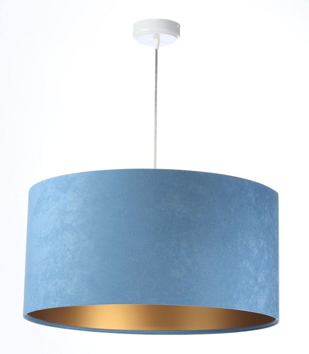 HÄNGELEUCHTE Blau 60/30 cm - Blau/Goldfarben, Kunststoff (60/1.1/30cm) - ONZENO