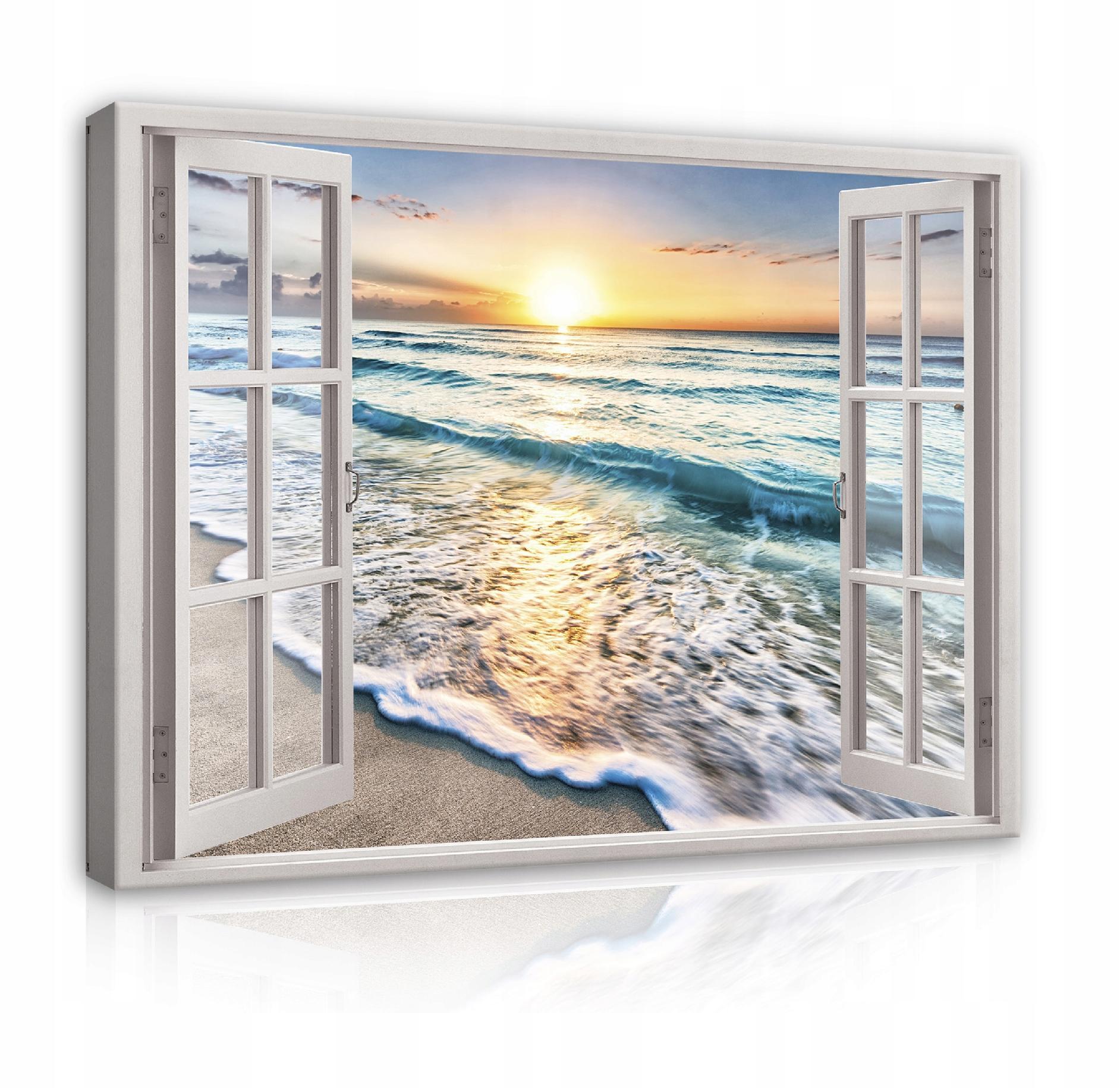 LEINWANDBILDER Strand Meer Modern 120x80 - Multicolor, Holzwerkstoff (120/80cm) - Wallarena