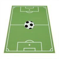 KINDERTEPPICH Waschbar, mit Fußballfeld‑Muster, Grün, 120 x 160 cm - Grün, Textil (160/120cm) - KADIMA DESIGN