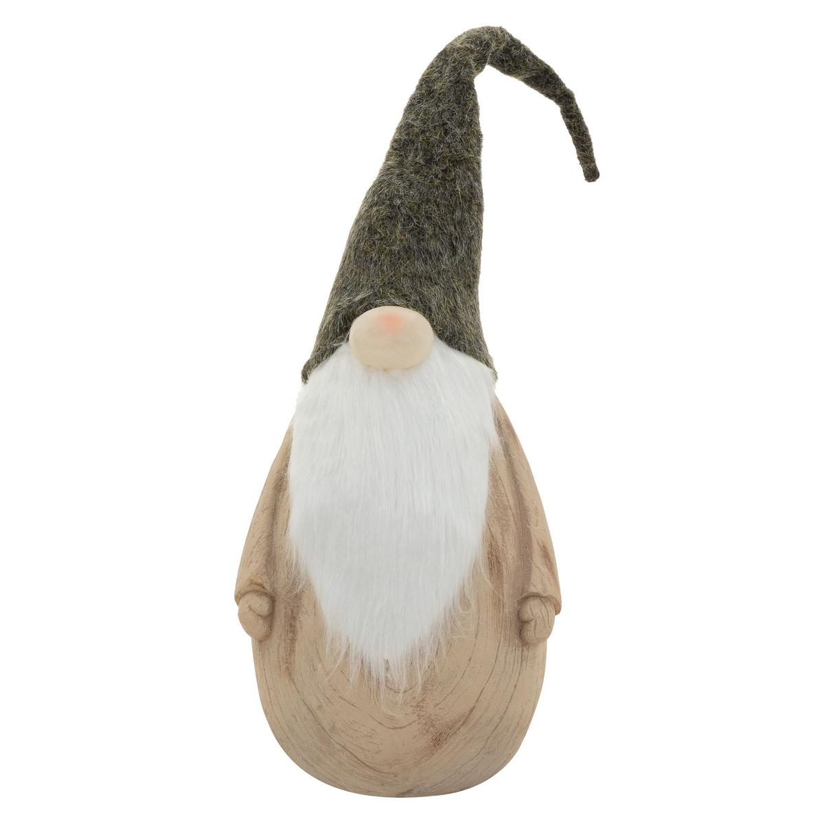 LED-WEIHNACHTSWICHTEL-FIGUR mit Leuchtender Nase Weihnachtsdeko Innen Batteriebetrieben Höhenverstellbar 66-88 cm - Multicolor, Stein (28/88/24cm) - ECD-Germany