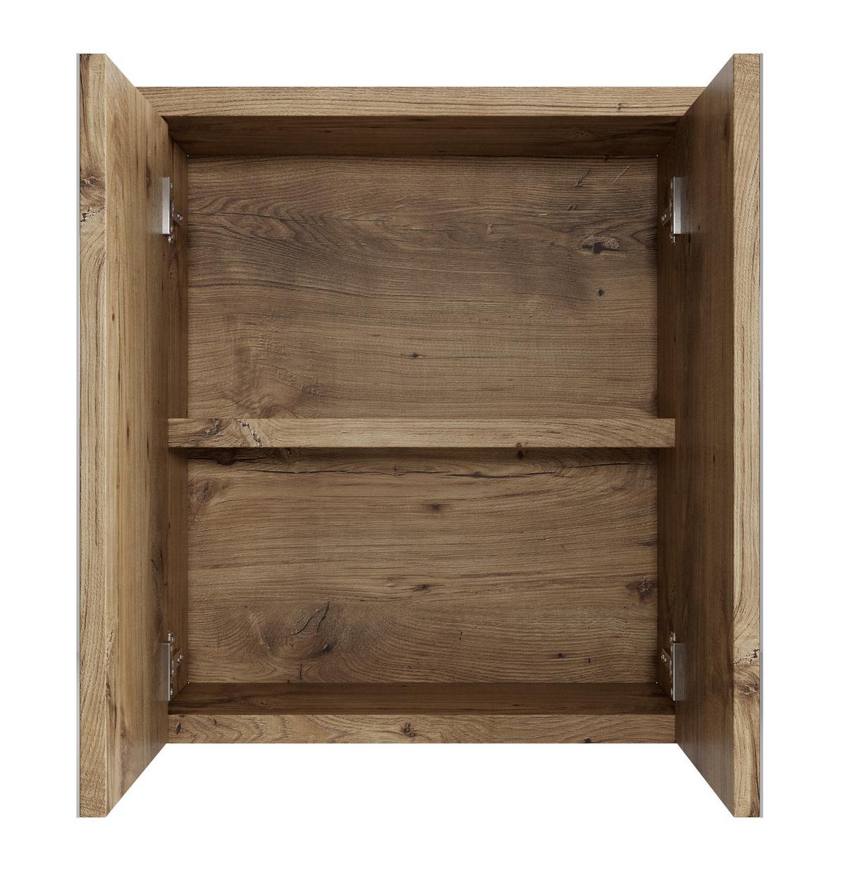 SPIEGELSCHRANK Toledo Kastanien Eiche - 60 x 20 x 60 cm - Kastanienfarben/Eichefarben, Holz (60/60/20cm) - Badplaats