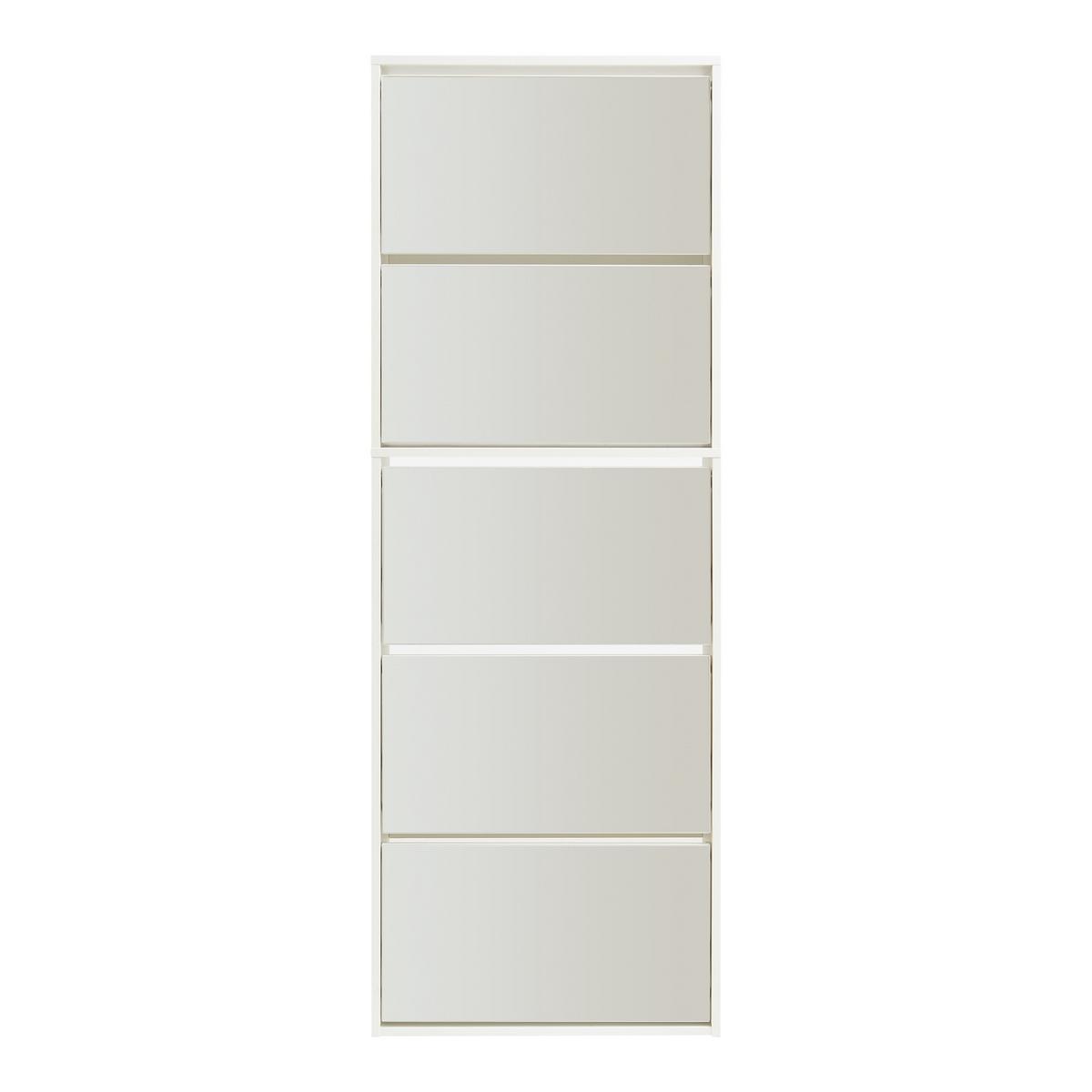 SCHUHKIPPER Lund - Weiß, Holzwerkstoff (24/169/60cm) - [en.casa]