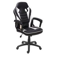 BÜROSTUHL Schwarz, Weiß - Schwarz/Weiß, Textil (63/119/64cm) - MCW