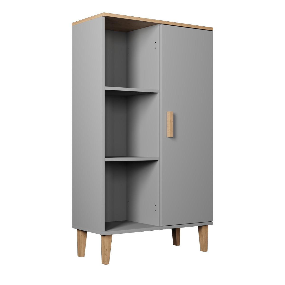 BÜCHERREGAL Denver Grau - Grau, Holzwerkstoff (35/120/80cm) - Petits-meubles