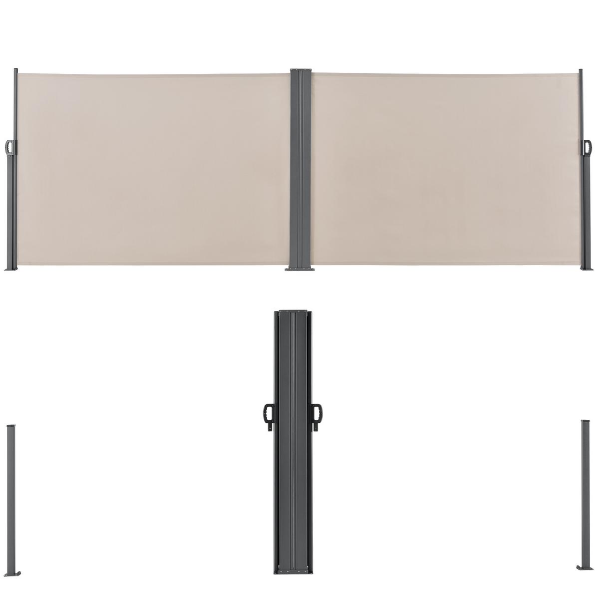 SEITENMARKISE Alcazaba - Sandfarben, Textil (300/180cm) - pro.tec