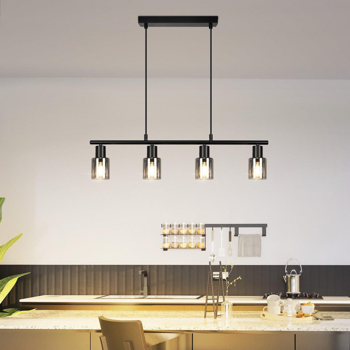 PENDELLEUCHTE Martinetto 30/6/140 cm - Schwarz, Metall (6/30/140cm) - Nettlife