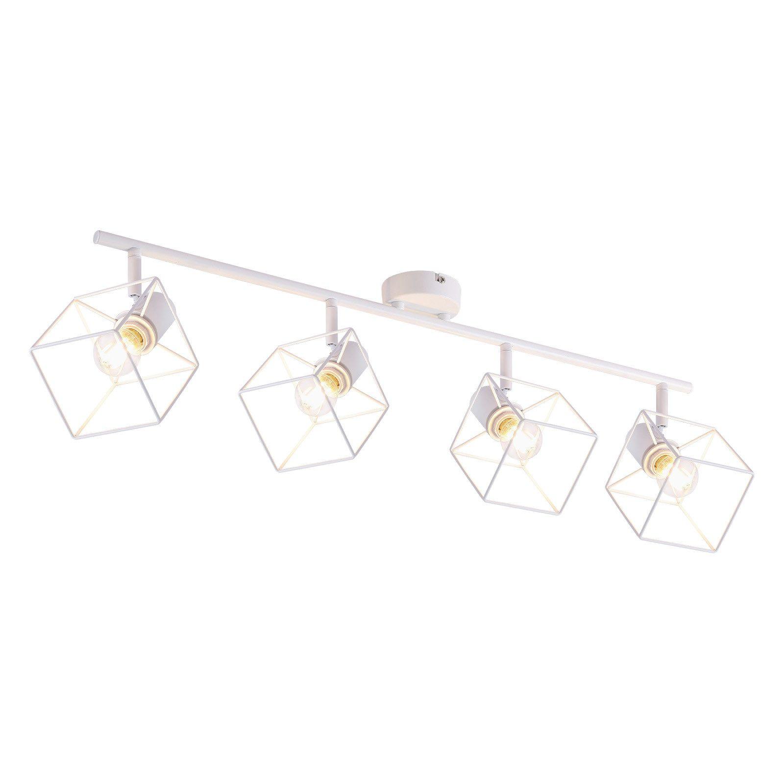 DECKENSTRAHLER Fürth 4-flammig 70/10/17 cm - Weiß, Metall (70/10/17cm) - Nettlife