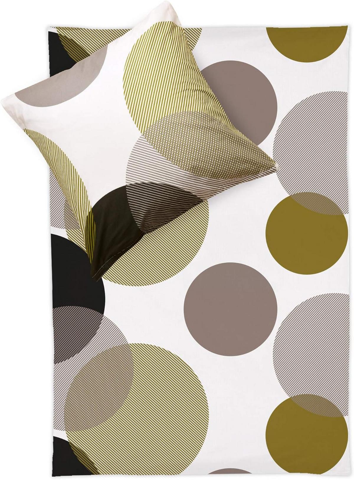 BETTWÄSCHE Nela 155/220 cm + Kissenbezug 80/80 cm Ornamente Renforcé 2er Set - Multicolor, Naturmaterialien/Textil (155/220cm) - Beautissu 