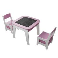 KINDERSITZGRUPPE Milou rosa - Rosa, Holz (60/50/60cm) - Juskys