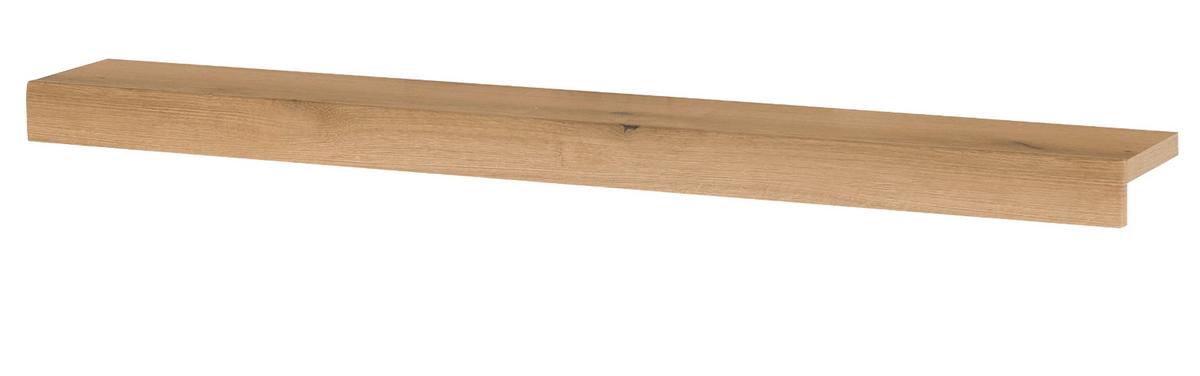 WANDBOARD in Evoke Eiche, Wandregal 150 cm - Kaschmir/Eichefarben, Holzwerkstoff (150/8/20cm) - Furn.Design