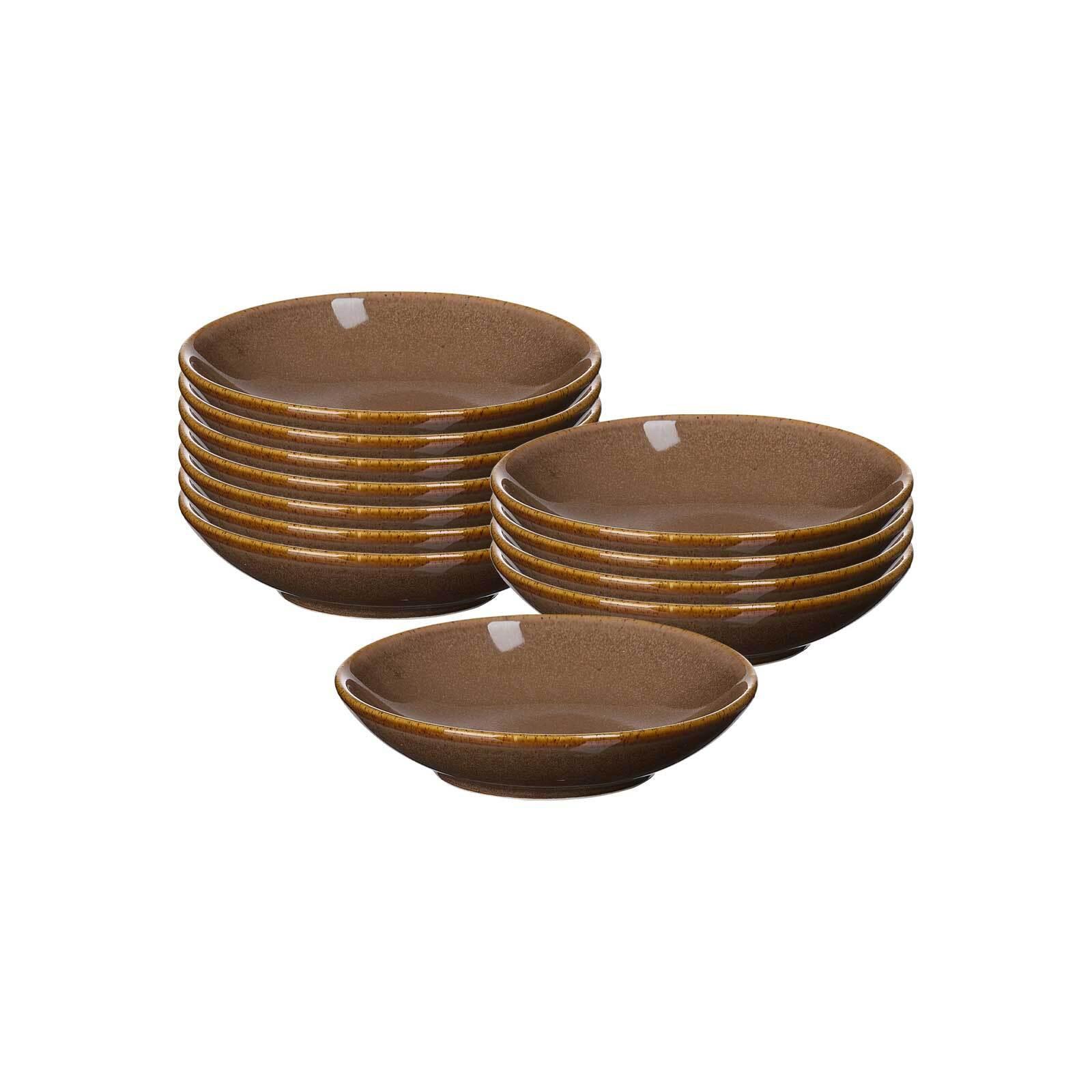 DIPSCHALEN Sahara Dunkelbraun ø 10 cm 12er Set - Dunkelbraun, Keramik (10cm) - Ritzenhoff Breker