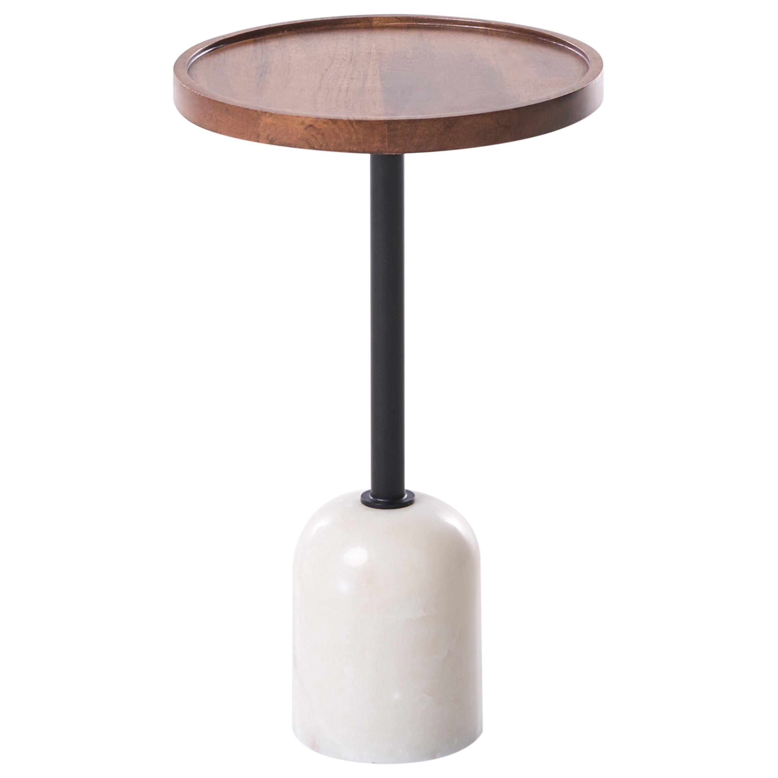 BEISTELLTISCH Metall Weiß Rainy - Weiß, Metall (30/30/50cm) - Beliani