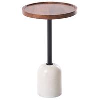 BEISTELLTISCH Metall Weiß Rainy - Weiß, Metall (30/30/50cm) - Beliani