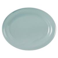 SERVIERPLATTE Beat Color Glaze Arktisblau 35 x 28 cm - Blau, Keramik (28/2.2/35.3cm) - Seltmann Weiden