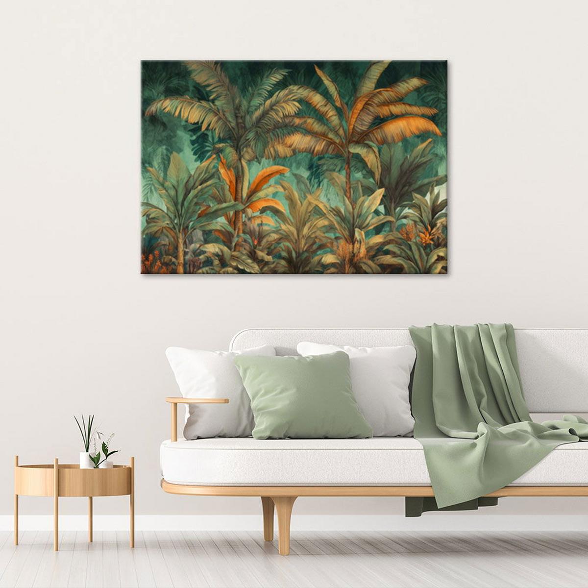 KUNSTDRUCK Grün 60/40 cm - Grün, Textil (60/40cm) - KUNSTLOFT