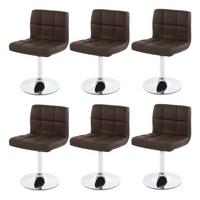 ESSZIMMERSTUHL Braun 6er-Set - Braun, Textil (43/76/44cm) - MCW