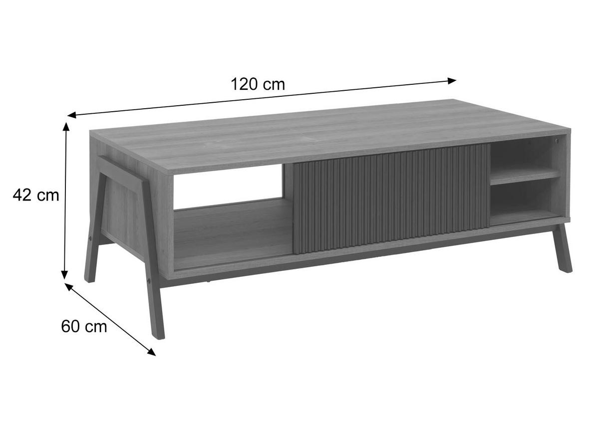COUCHTISCH Beige - Beige, Holzwerkstoff (60/120/42cm) - MCW