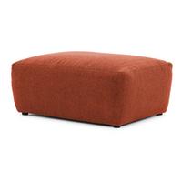 HOCKER Lennon aus Terrakotta Strukturstoff mit vielseitiger Nutzung - Terracotta/Schwarz, Holz/Kunststoff (102/42/76cm) - S-Style