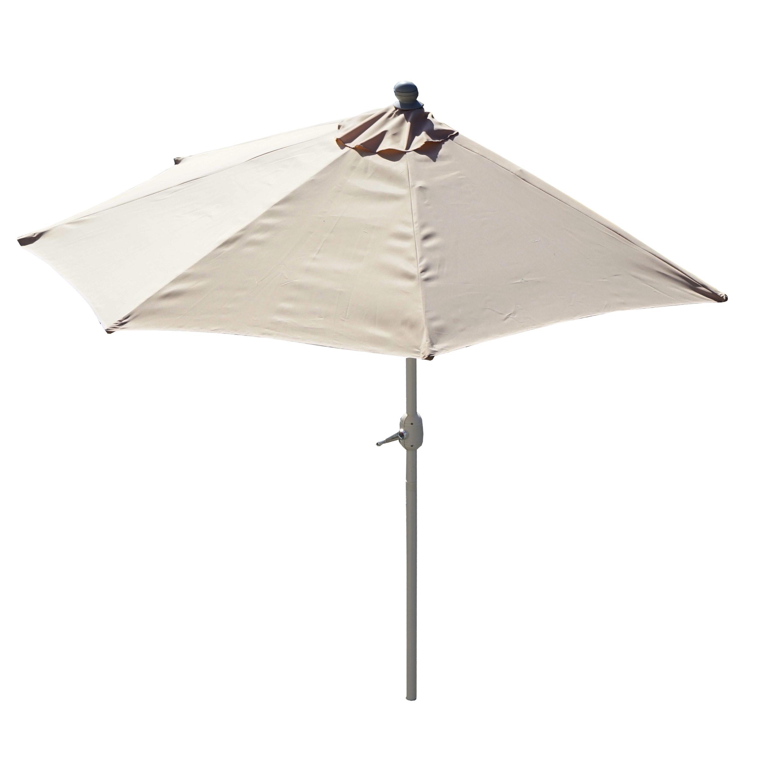 SONNENSCHIRM I HALBRUND UV 50+ Cremeweiß - Weiß, Textil (260/135cm) - MCW