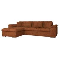 ECKSOFA Diana, Seite: Links - Dunkelorange, Holz/Textil (280/160cm) - MIRJAN24