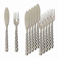 FISCHBESTECK Boston silber 12-tlg. - Silberfarben, Metall - Villeroy & Boch