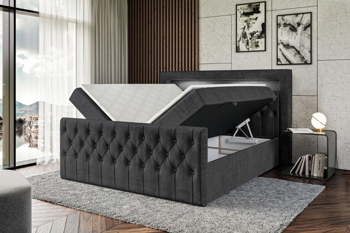 DELETED - Schwarz, Holzwerkstoff (160/200cm) - ALTDECOR