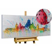 ACRYLBILD HANDGEMALT 120/60 cm - Multicolor, Holz/Textil (120/60cm) - KUNSTLOFT