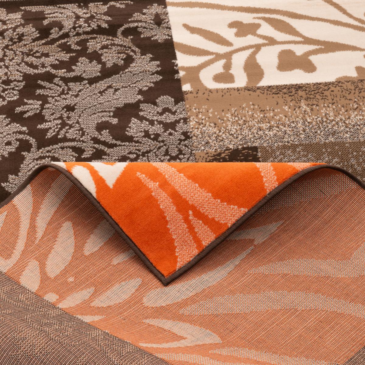 MODERN DESIGNER VELOURS TEPPICH SAMBA - Braun, Textil (120/170cm) - Pergamon